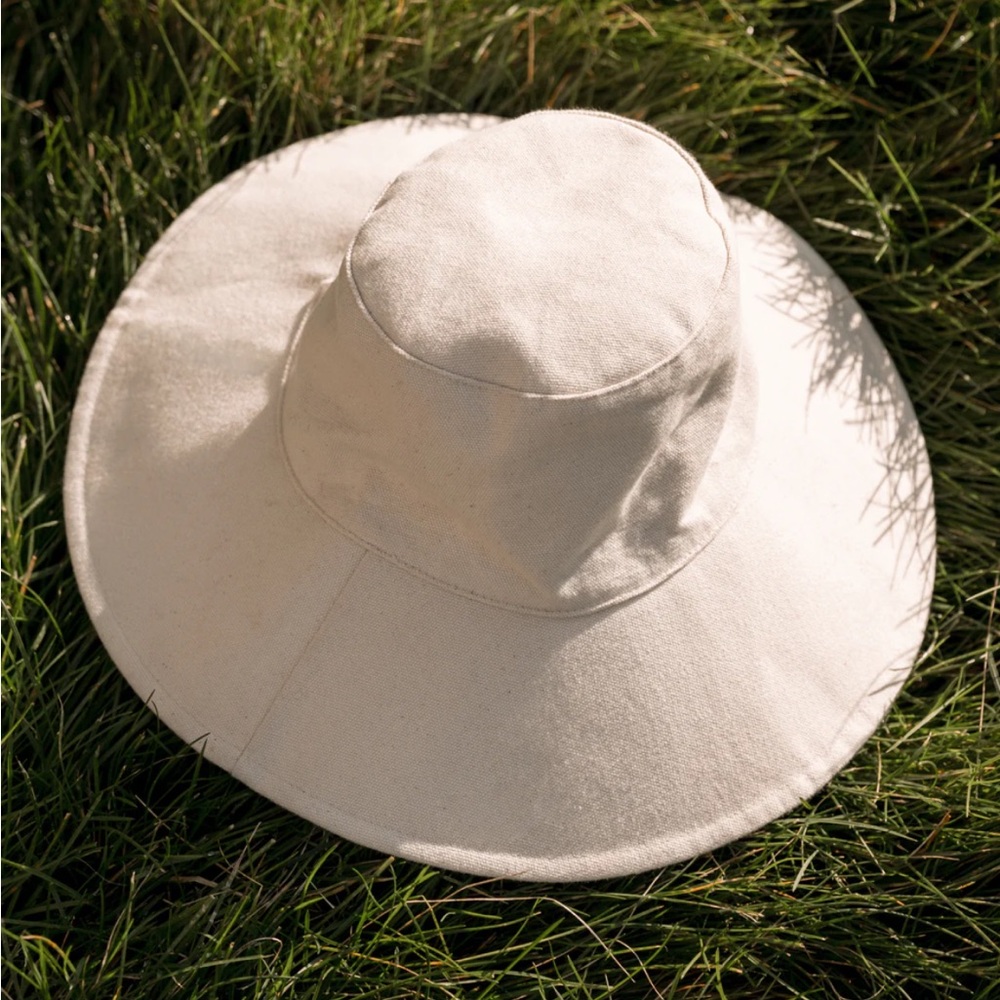 Jenni Kayne Cotton Canvas Sun Hat in Natural